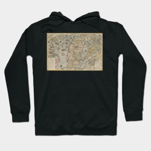 Old Sea Map of Scandinavia Hoodie